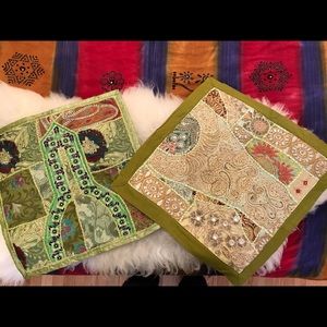 Handmade indian throw pillow shams